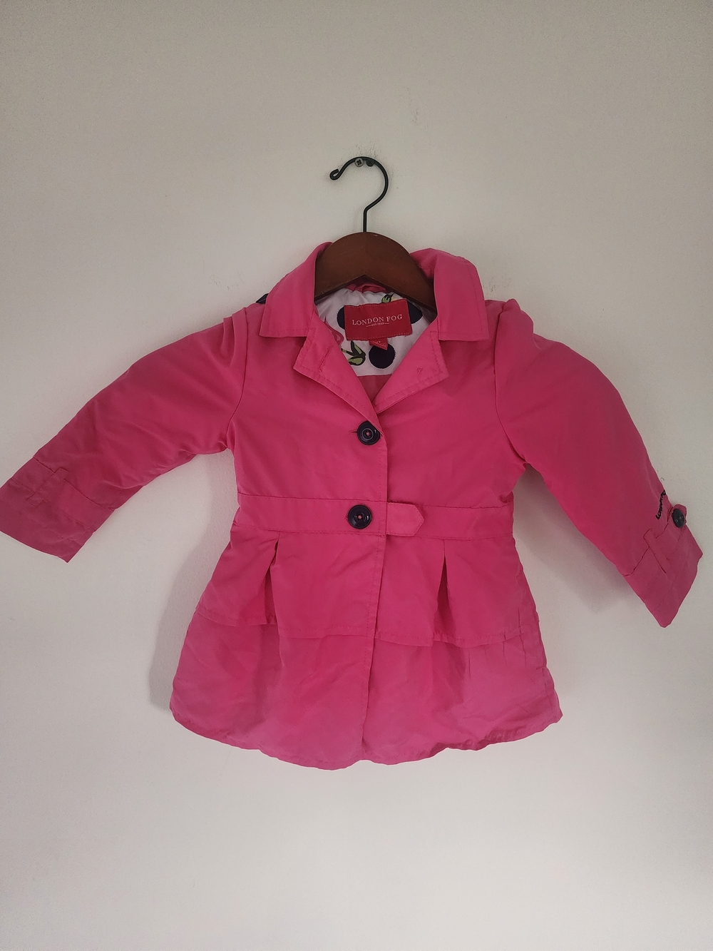 3T London Fog (Girls) Hot Pink Raincoat